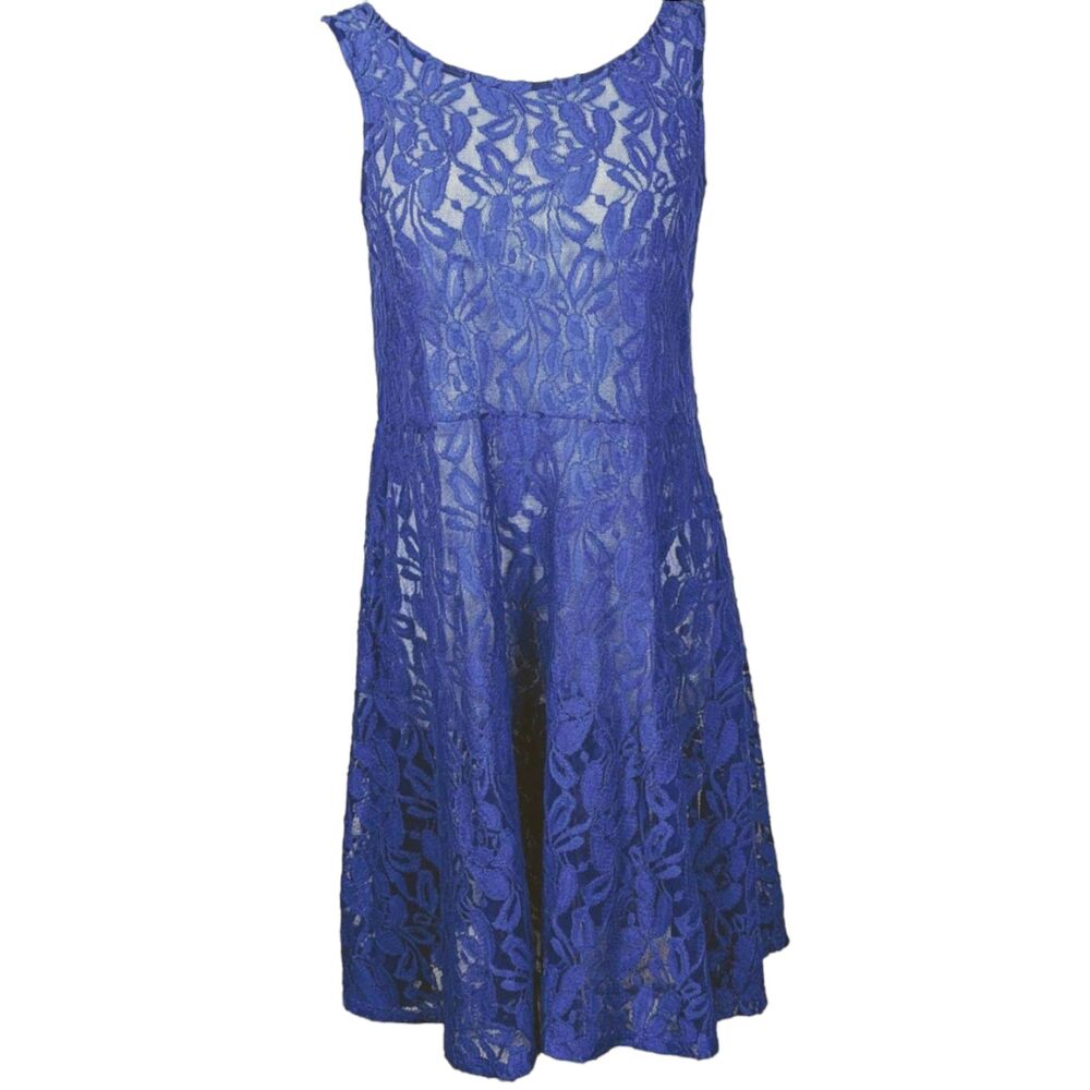 VINTAGE FREE PEOPLE Y2K Fairy Whimsygoth Purple Sheer Stretch Lace Dress Medium